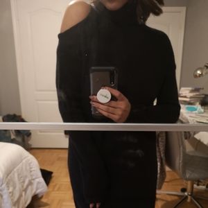Black align sweater dress